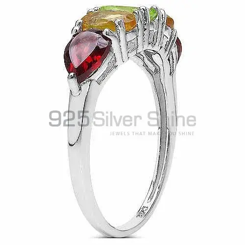 925 Sterling Silver Handmade Rings In Multi Gemstone Jewelry 925SR3316_1