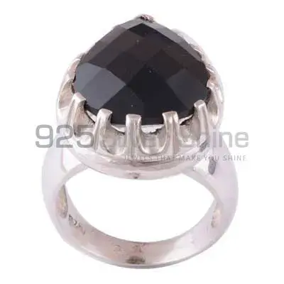 925 Sterling Silver Handmade Rings In Smoky Quartz Gemstone Jewelry 925SR3474_0