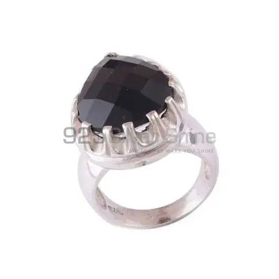 925 Sterling Silver Handmade Rings In Smoky Quartz Gemstone Jewelry 925SR3474_1