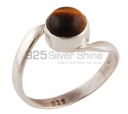 925 Sterling Silver Handmade Rings In Tiger's Eye Gemstone Jewelry 925SR2827_0