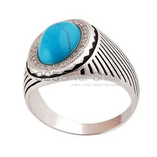 925 Sterling Silver Handmade Rings In Turquoise Gemstone Jewelry 925SR3983_1