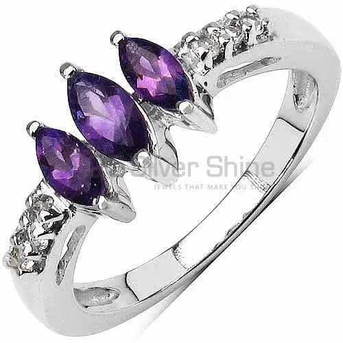 925 Sterling Silver Rings In Amethyst Gemstone Jewelry 925SR3140_0
