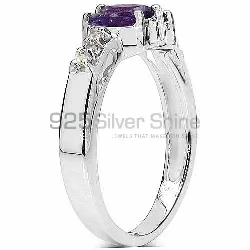 925 Sterling Silver Rings In Amethyst Gemstone Jewelry 925SR3140_1