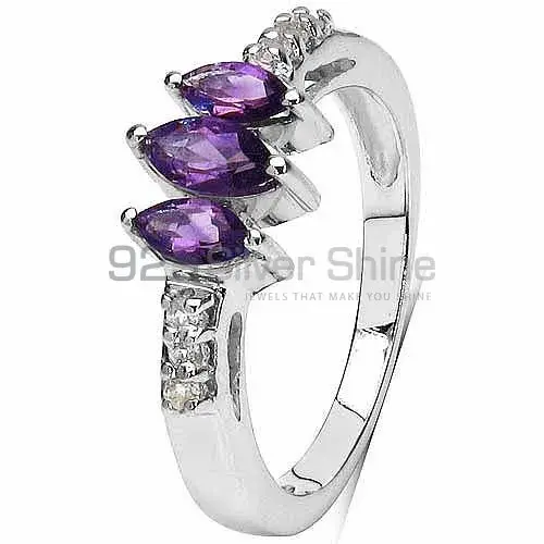 925 Sterling Silver Rings In Amethyst Gemstone Jewelry 925SR3140_2