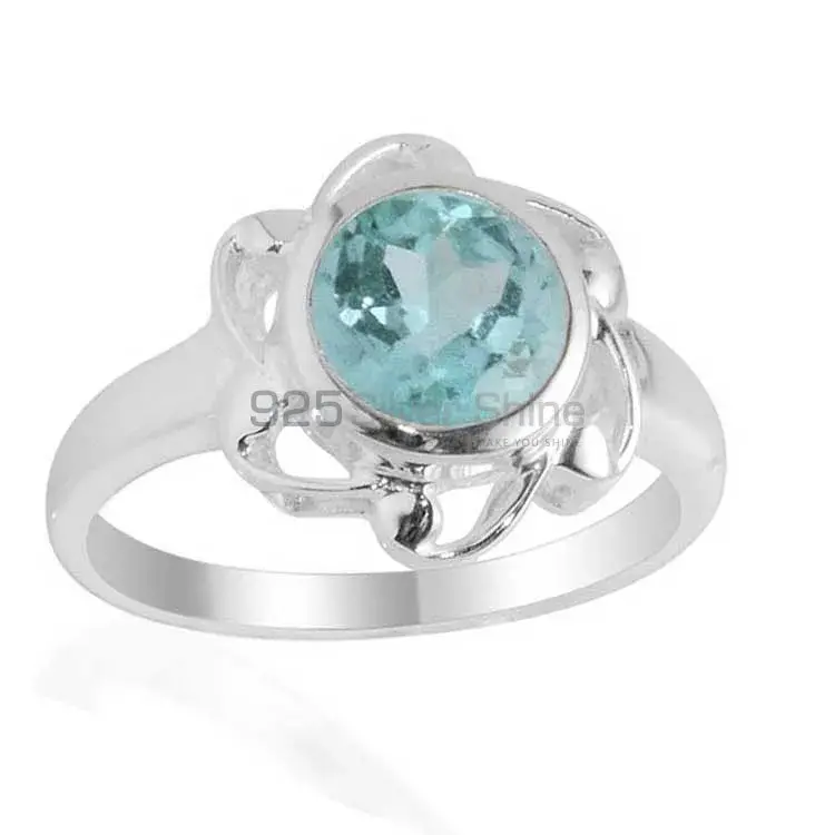 925 Sterling Silver Rings In Blue Topaz Gemstone Jewelry 925SR2104_1