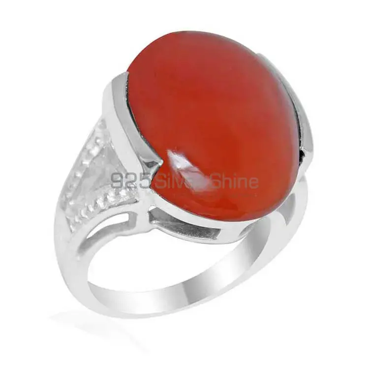 925 Sterling Silver Rings In Carnelian Gemstone Jewelry 925SR1867_1