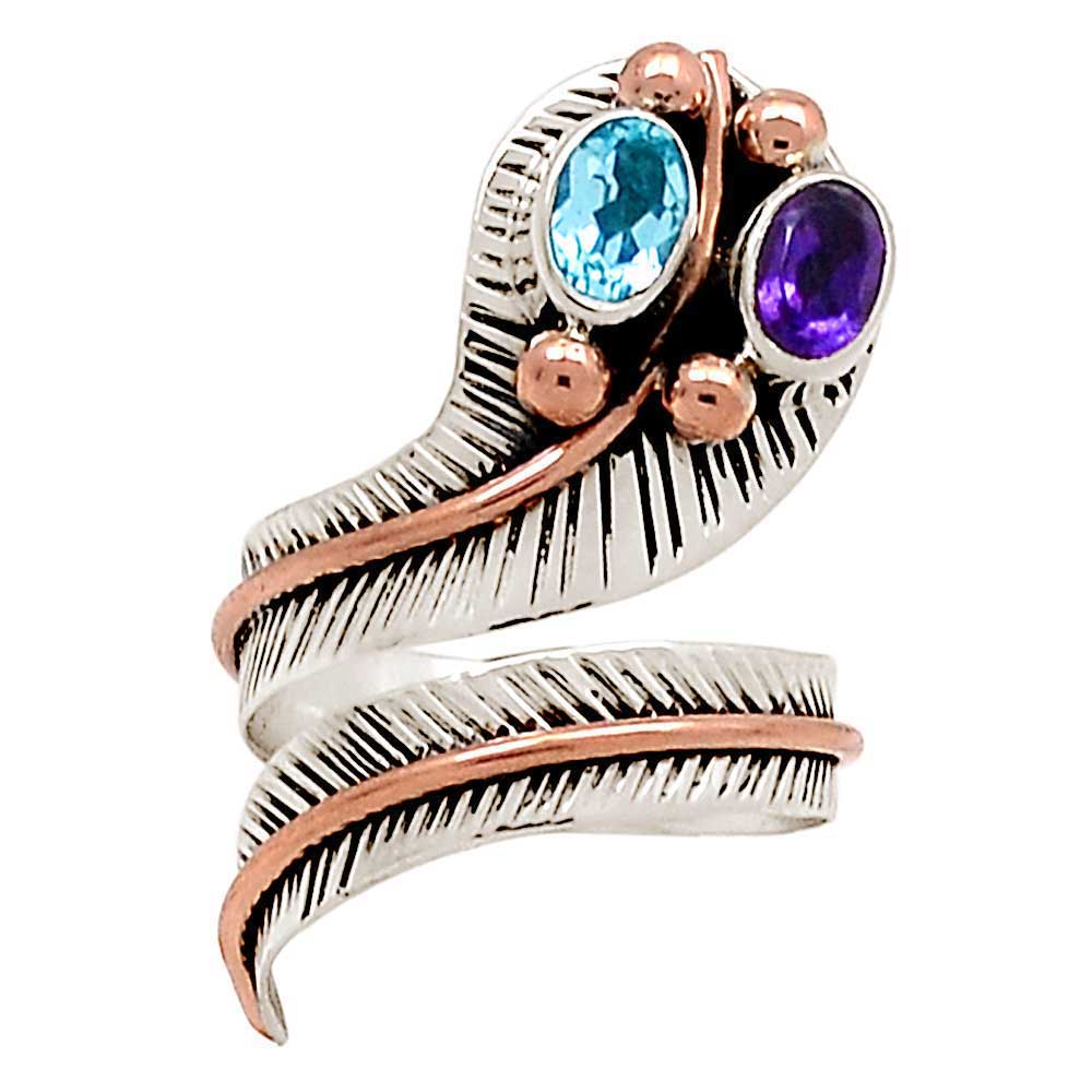 925 Sterling Silver Rings In Multi Gemstone Jewelry 925SR1038_0