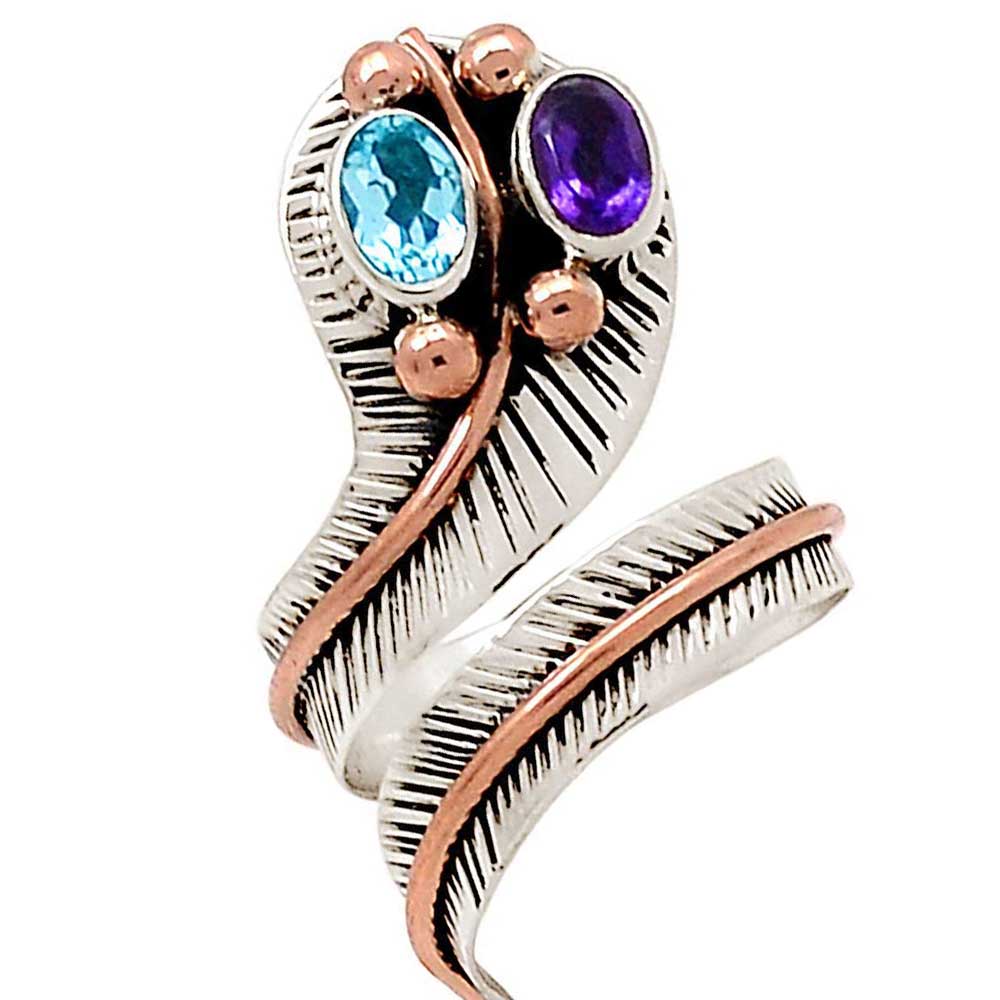 925 Sterling Silver Rings In Multi Gemstone Jewelry 925SR1038_1