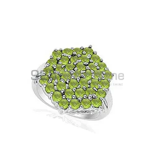 925 Sterling Silver Rings In Peridot Gemstone Jewelry 925SR2025_0