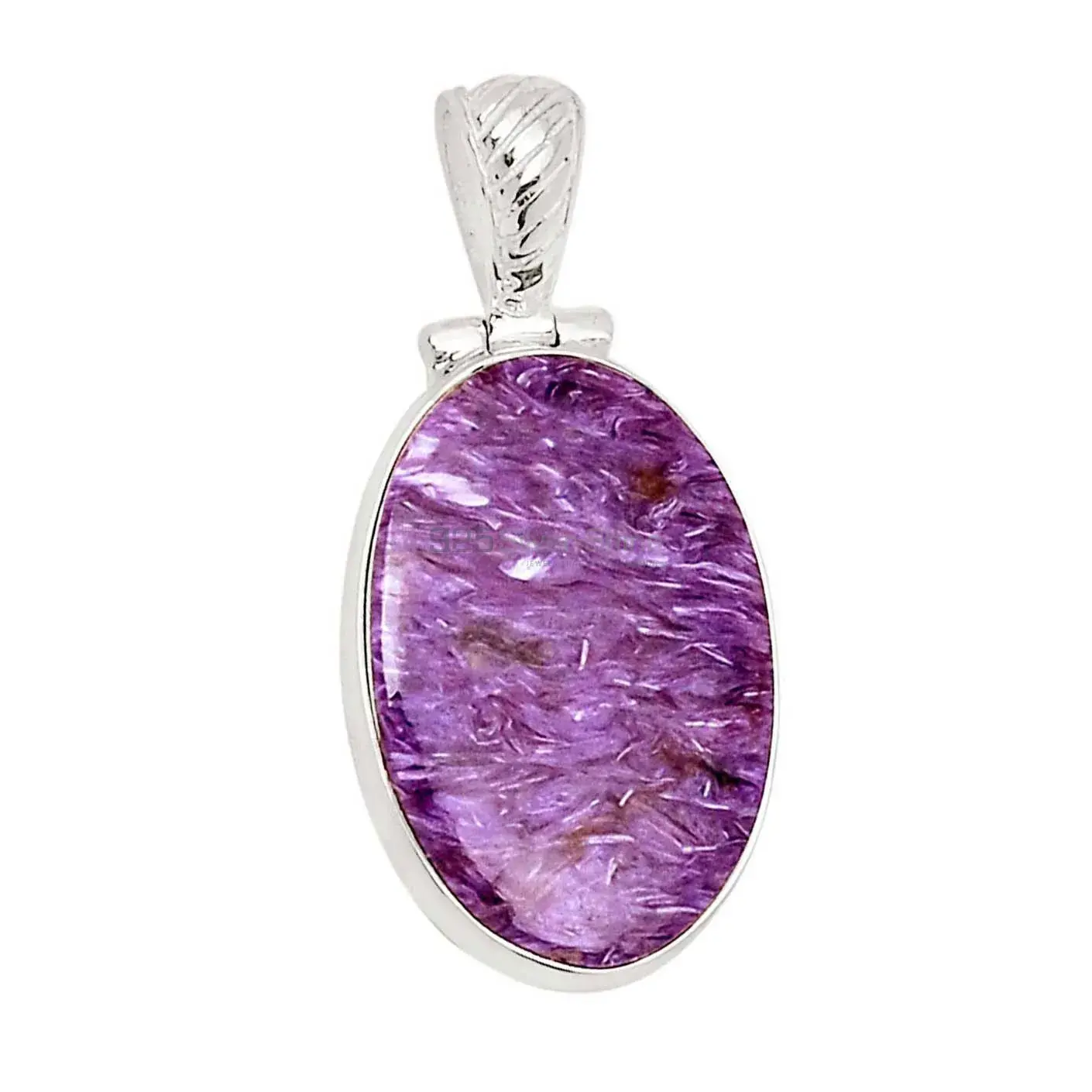 Charoite Gemstone Handmade Pendants In Solid Sterling Silver Jewelry 925SP182_5