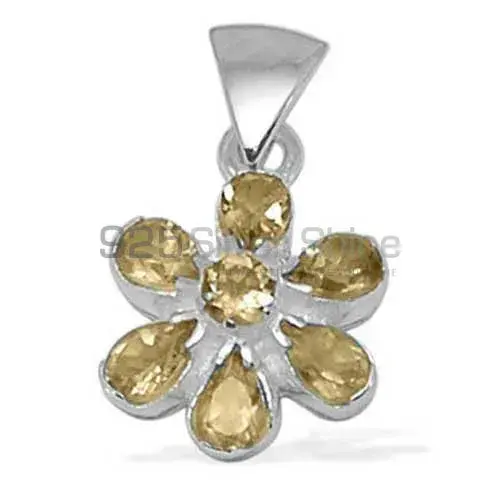 Citrine Gemstone Handmade Pendants In 925 Sterling Silver Jewelry 925SP1401
