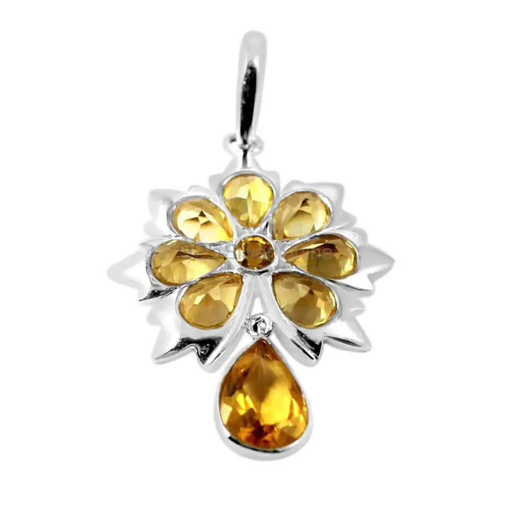Citrine Gemstone Handmade Pendants In 925 Sterling Silver Jewelry 925SP226-2_1