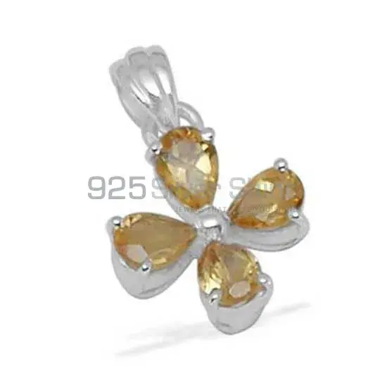 Citrine Gemstone Handmade Pendants In Solid Sterling Silver Jewelry 925SP1407_0