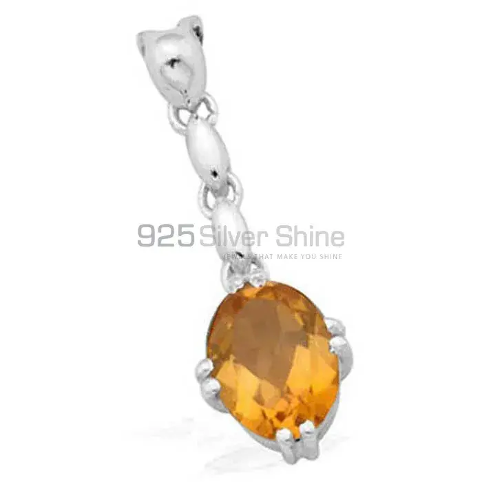 Citrine Gemstone Pendants In 925 Fine Silver Jewelry 925SP1600_0