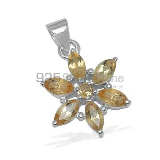 Citrine Gemstone Pendants In Fine Sterling Silver Jewelry 925SP1413_1