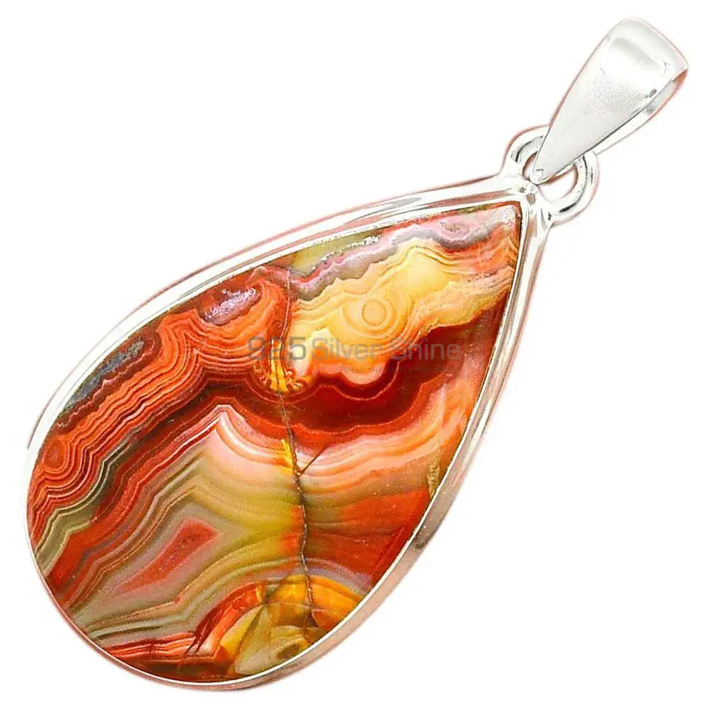 Crazy Lace Agate Gemstone Pendants In 925 Fine Silver Jewelry 925SP128_12