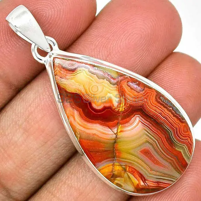 Crazy Lace Agate Gemstone Pendants In 925 Fine Silver Jewelry 925SP128_3