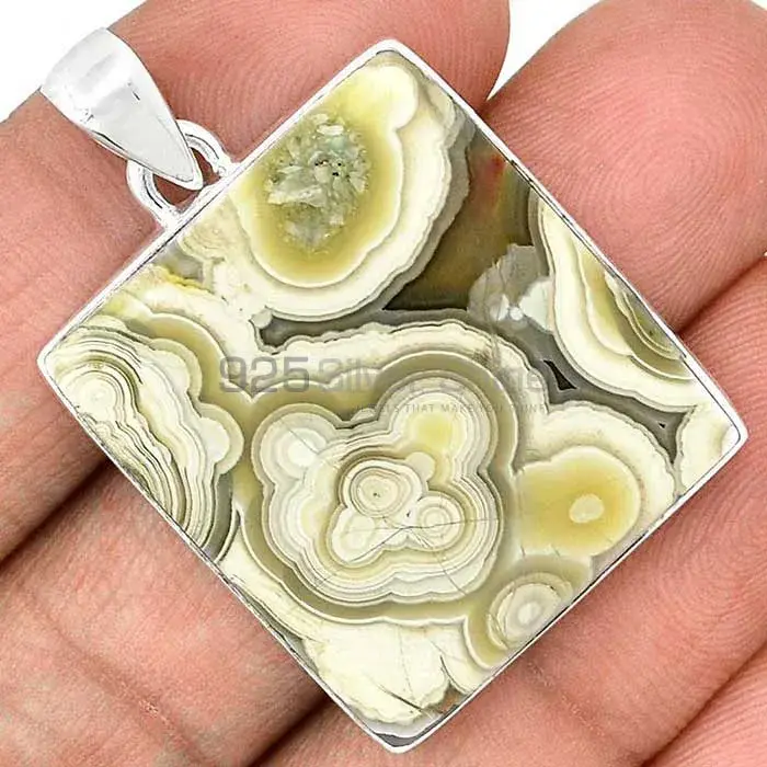 Crazy Lace Agate Gemstone Pendants In 925 Fine Silver Jewelry 925SP128_4