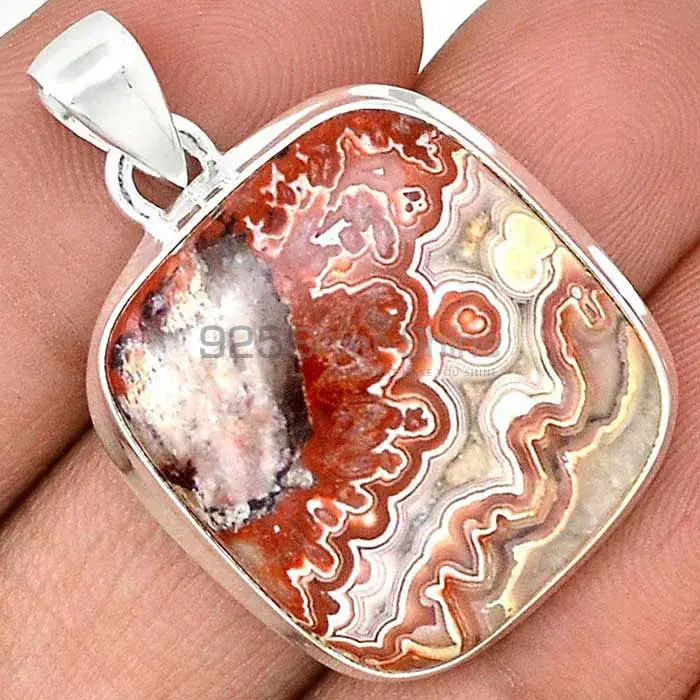 Crazy Lace Agate Gemstone Pendants In 925 Fine Silver Jewelry 925SP128_5