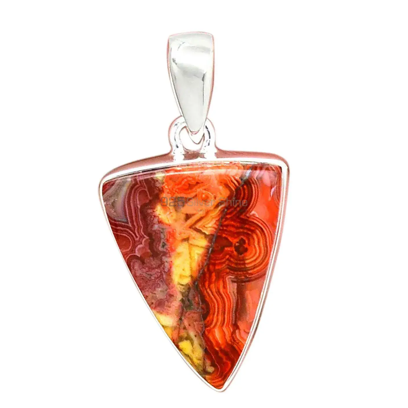 Crazy Lace Agate Gemstone Pendants In 925 Fine Silver Jewelry 925SP128_6