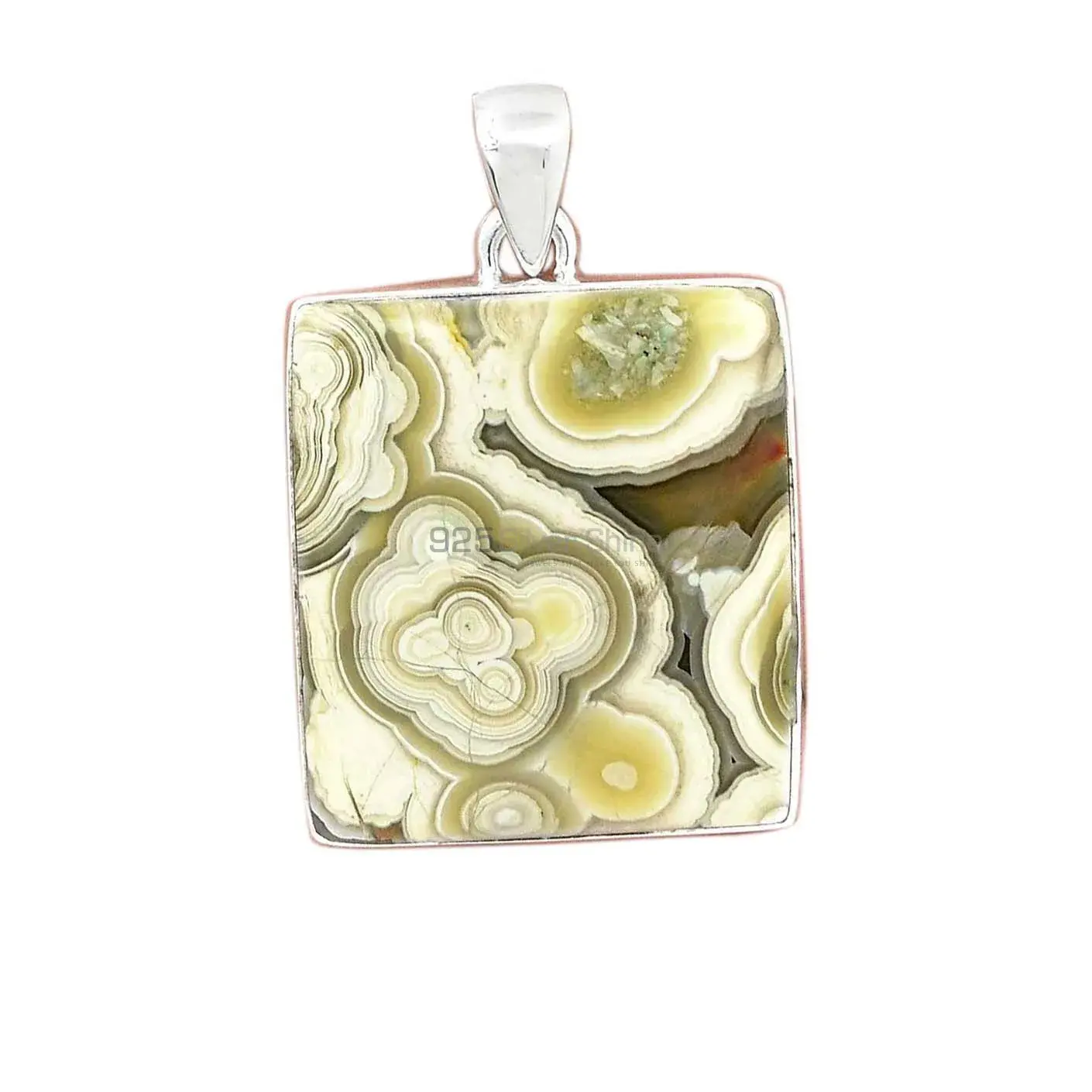 Crazy Lace Agate Gemstone Pendants In 925 Fine Silver Jewelry 925SP128_9