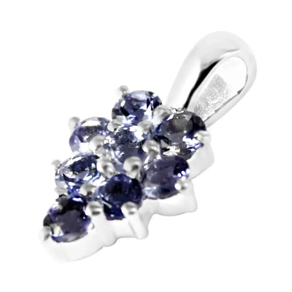 Fine Sterling Silver Pendants In Iolite Gemstone Jewelry 925SP208-3_0