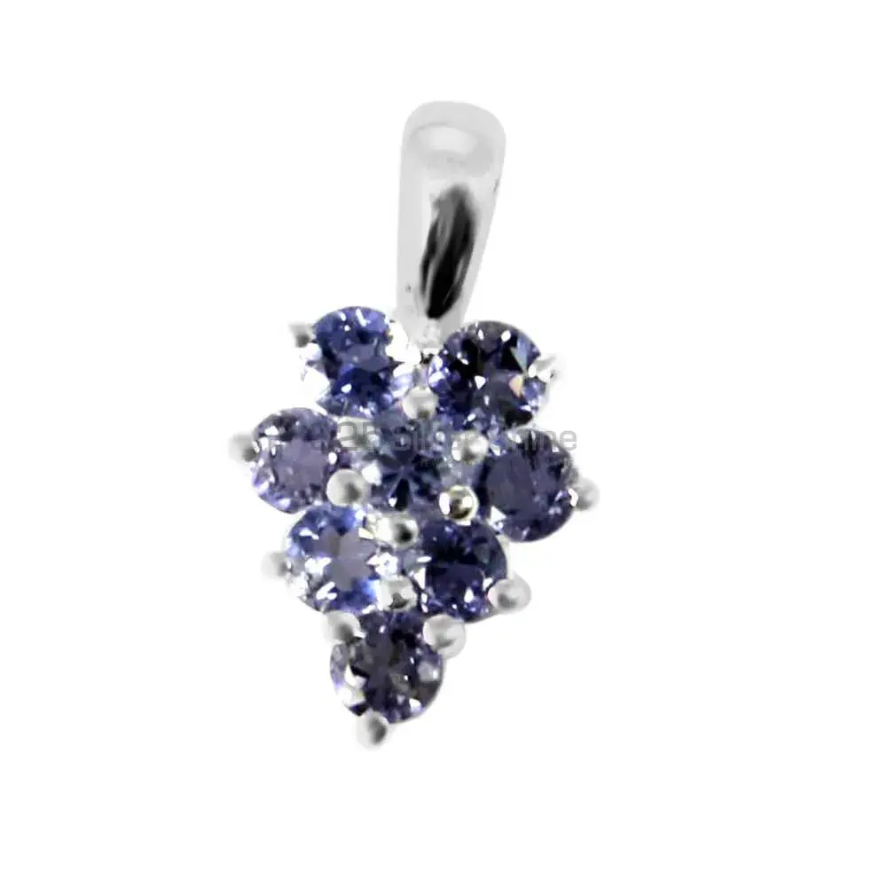 Fine Sterling Silver Pendants In Iolite Gemstone Jewelry 925SP208-3_1