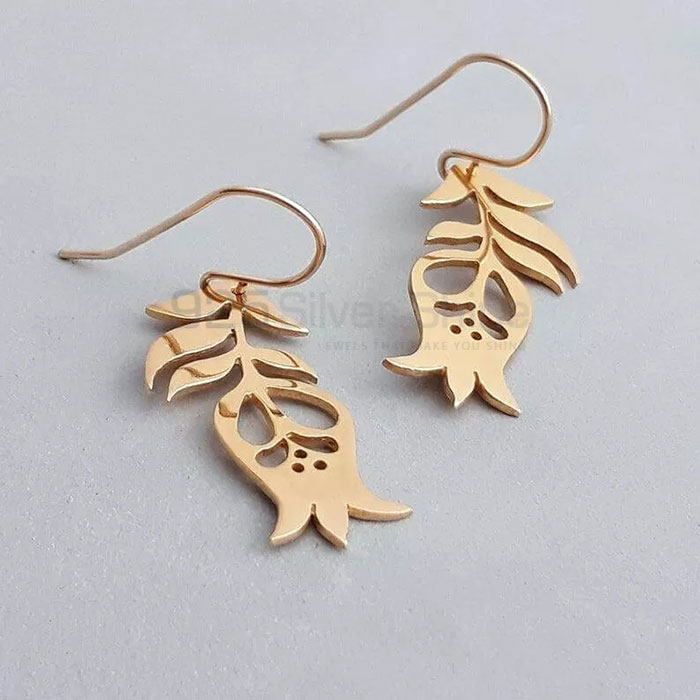 Flower Sterling Silver Minimalist Dangle Earring FWME190_0