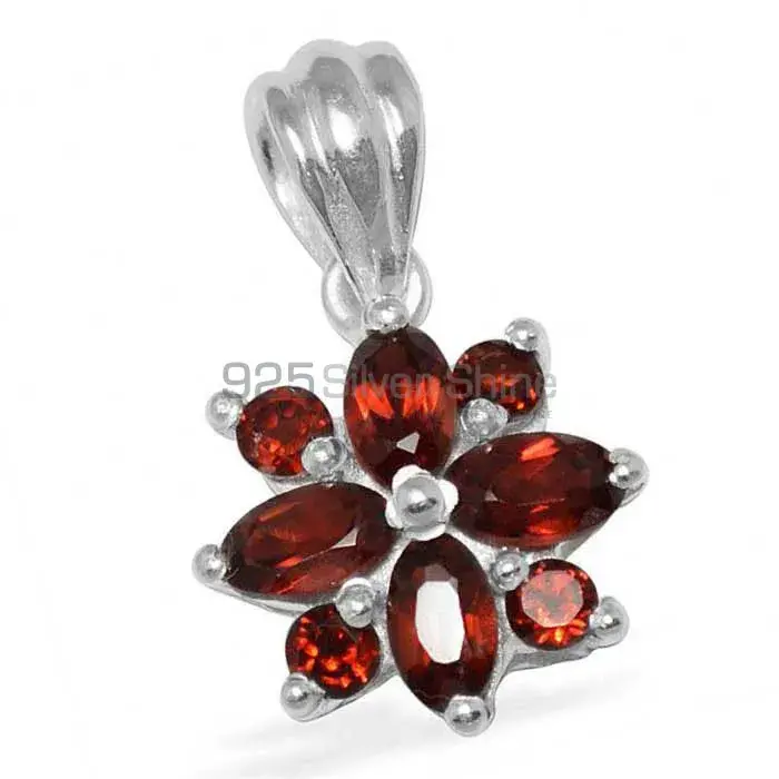 Garnet Gemstone Handmade Pendants In 925 Sterling Silver Jewelry 925SP1501_0