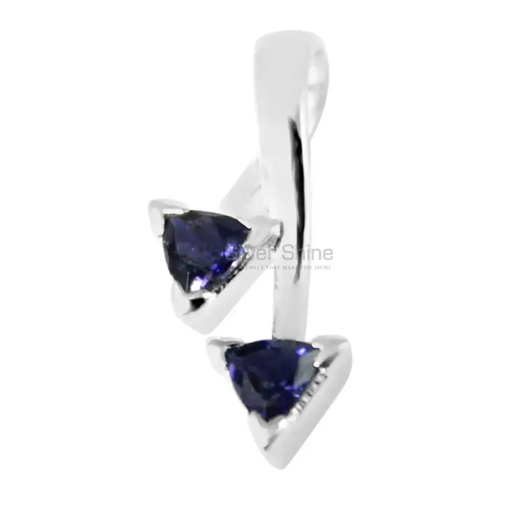 Iolite Gemstone Pendants In 925 Fine Silver Jewelry 925SP210-3_1
