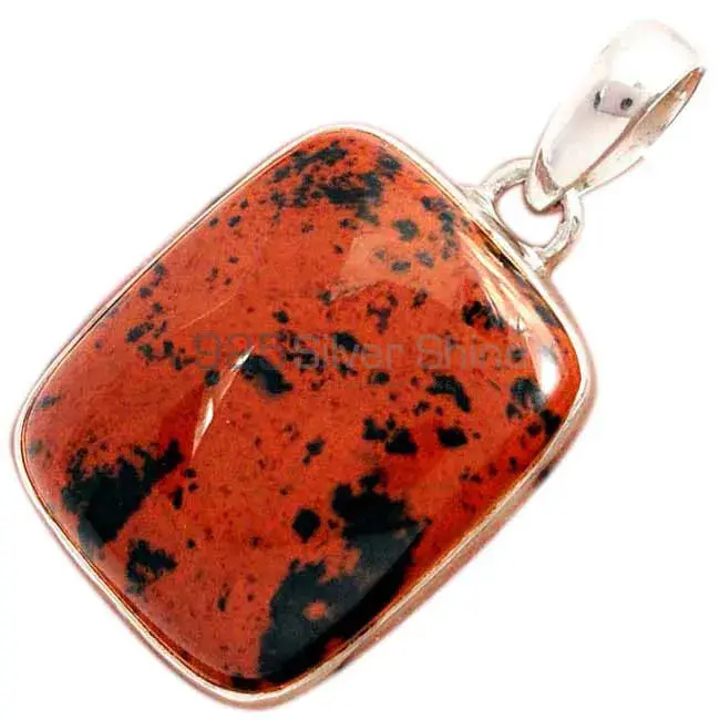 Mahogany Gemstone Handmade Pendants In Solid Sterling Silver Jewelry 925SP135_11