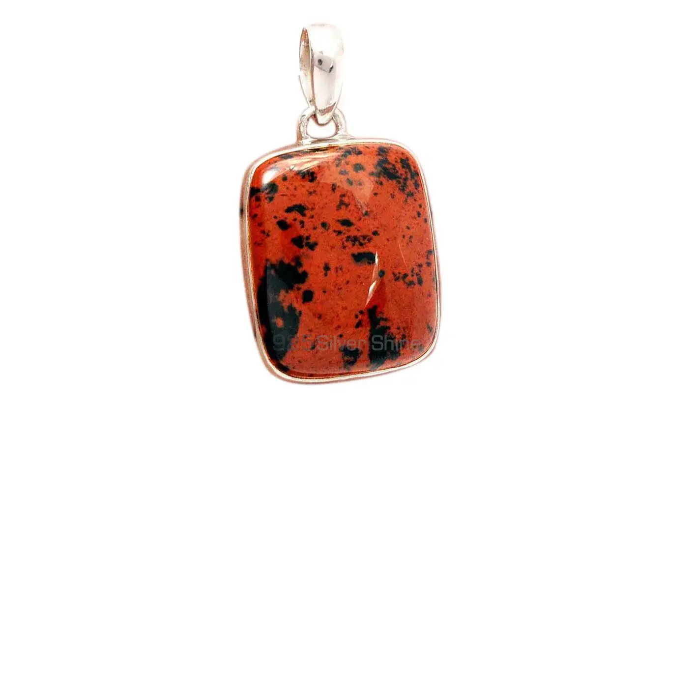 Mahogany Gemstone Handmade Pendants In Solid Sterling Silver Jewelry 925SP135_7