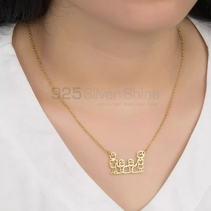 Silver Necklace Perfect Gift For Family Members FAMN122_1