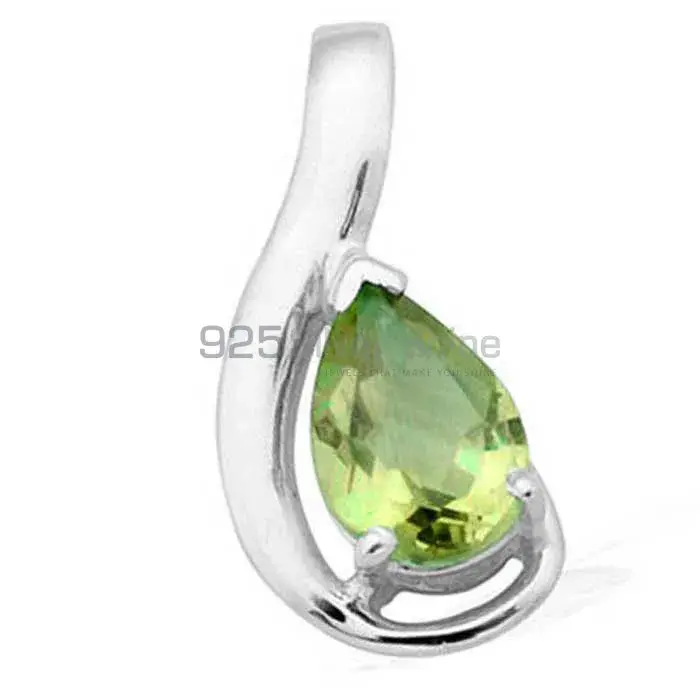 Peridot Gemstone Pendants In Fine Sterling Silver Jewelry 925SP1613_1