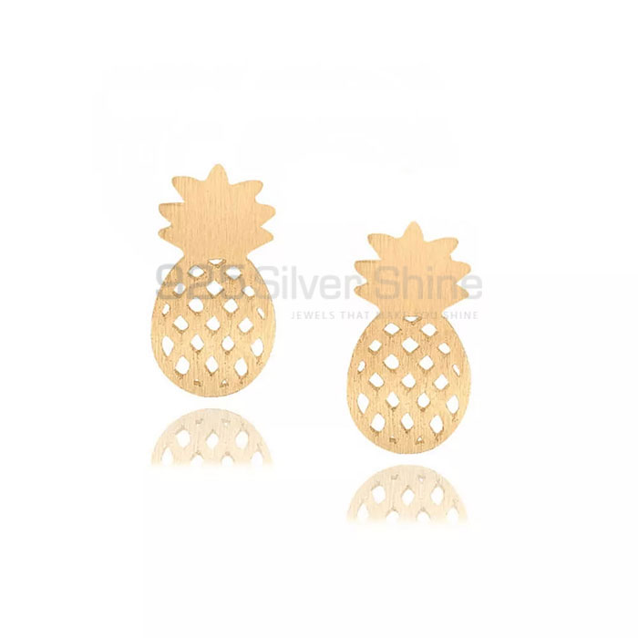 Pineapple Fruit Minimalist 925 Silver Earring FRME263_0