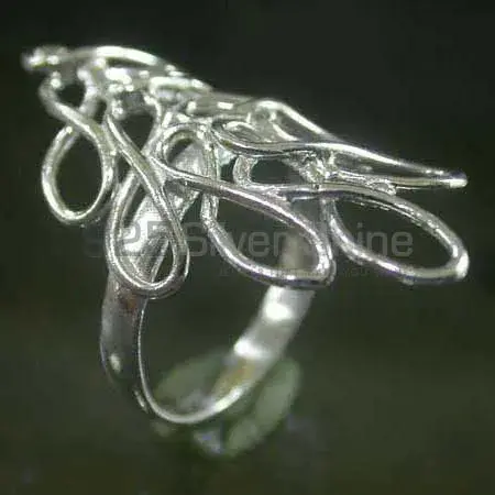 Plain Sterling Silver Rings Jewelry 925SR2509_0