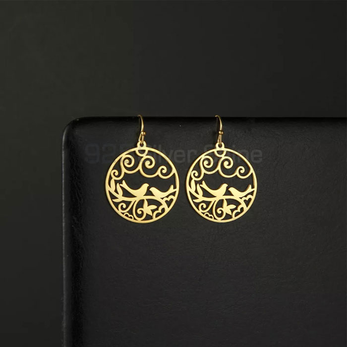 Bird Earring, Animal Minimalist Earring In 925 Sterling Silver AME34_3