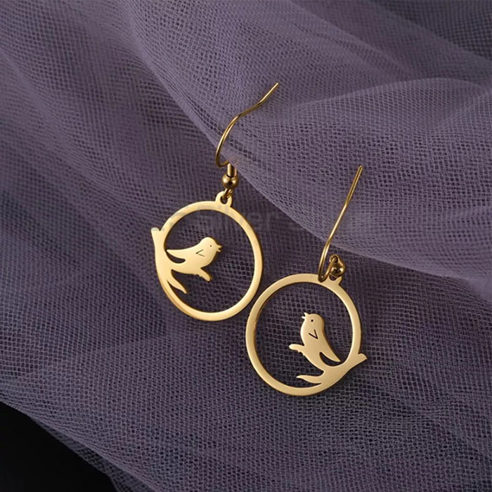 Bird Earring, Animal Minimalist Earring In 925 Sterling Silver Jewelry AME35_0