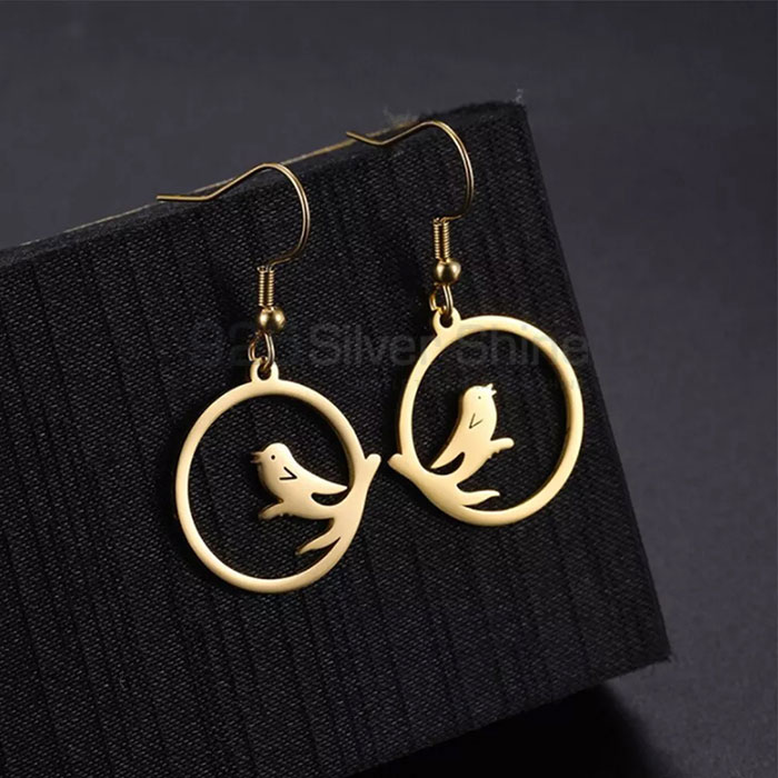 Bird Earring, Animal Minimalist Earring In 925 Sterling Silver Jewelry AME35_2