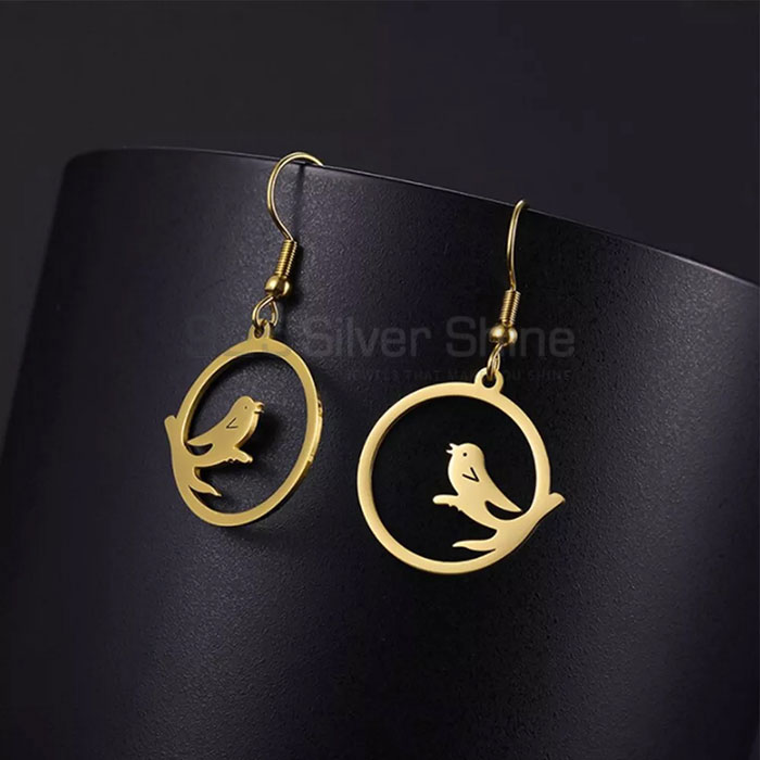 Bird Earring, Animal Minimalist Earring In 925 Sterling Silver Jewelry AME35_3