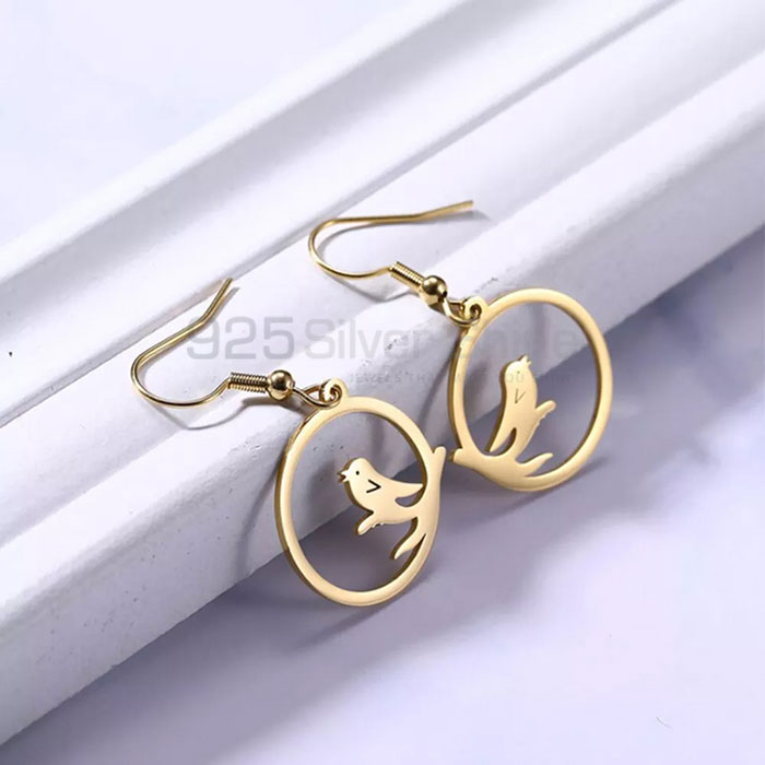 Bird Earring, Animal Minimalist Earring In 925 Sterling Silver Jewelry AME35_4