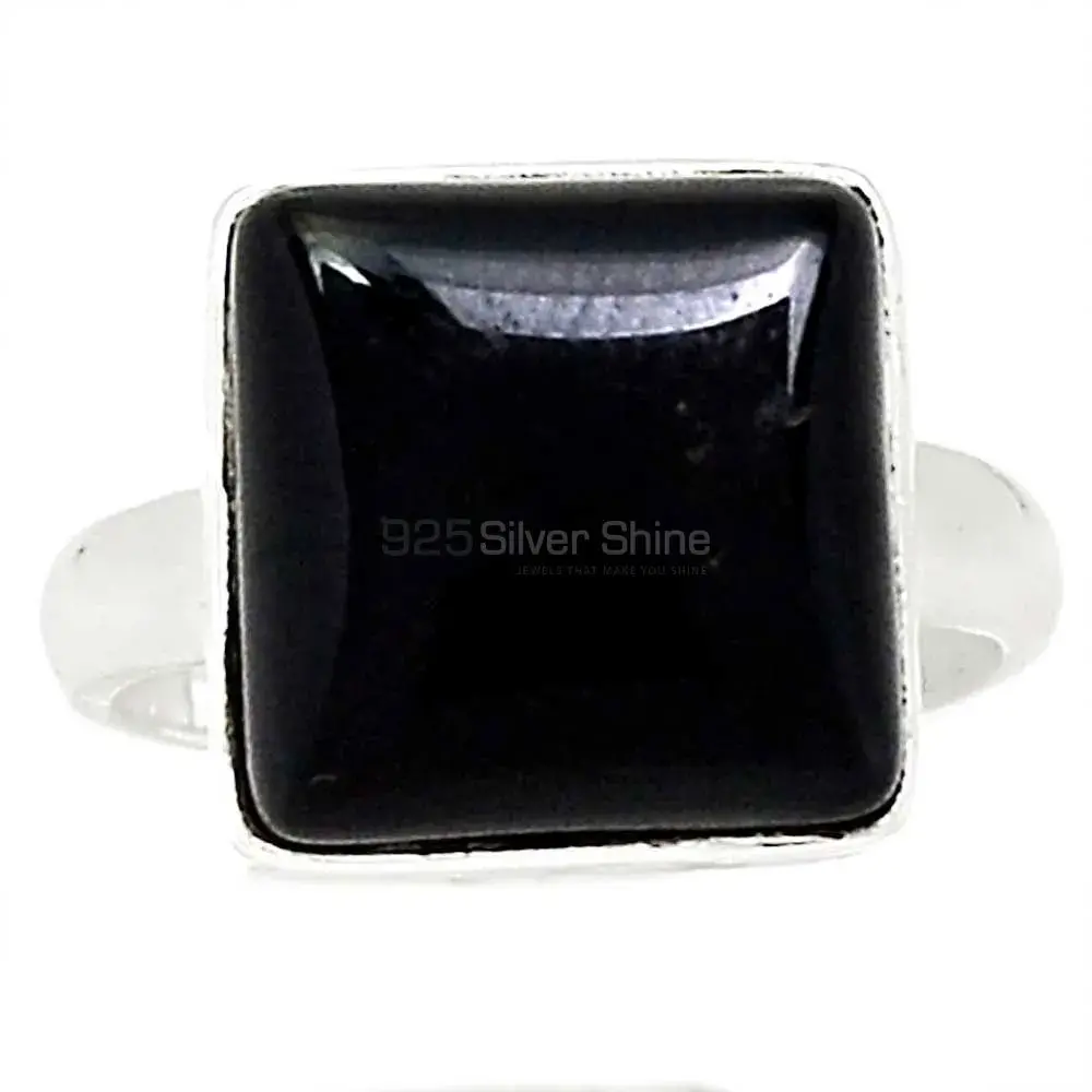 Black Onyx Gemstone Handmade Ring In Sterling Silver 925SR2298_1