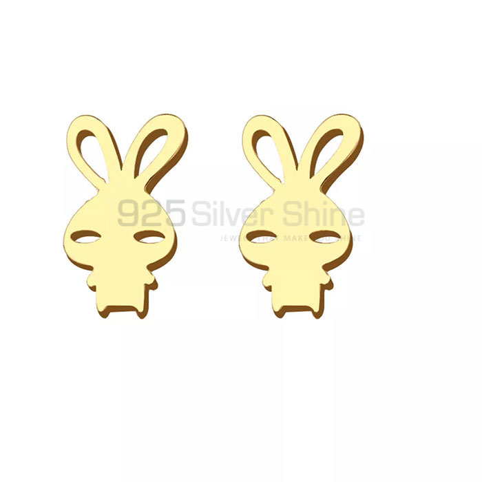 Bunny Rabbit Earring, Animal Minimalist Earring In 925 Sterling Silver AME89_3