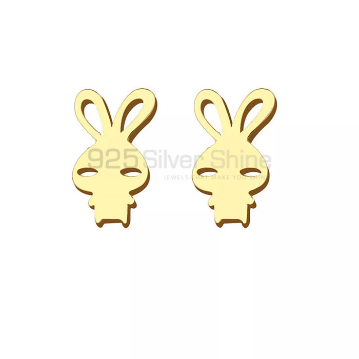 Bunny Rabbit Earring, Animal Minimalist Earring In 925 Sterling Silver AME47_1