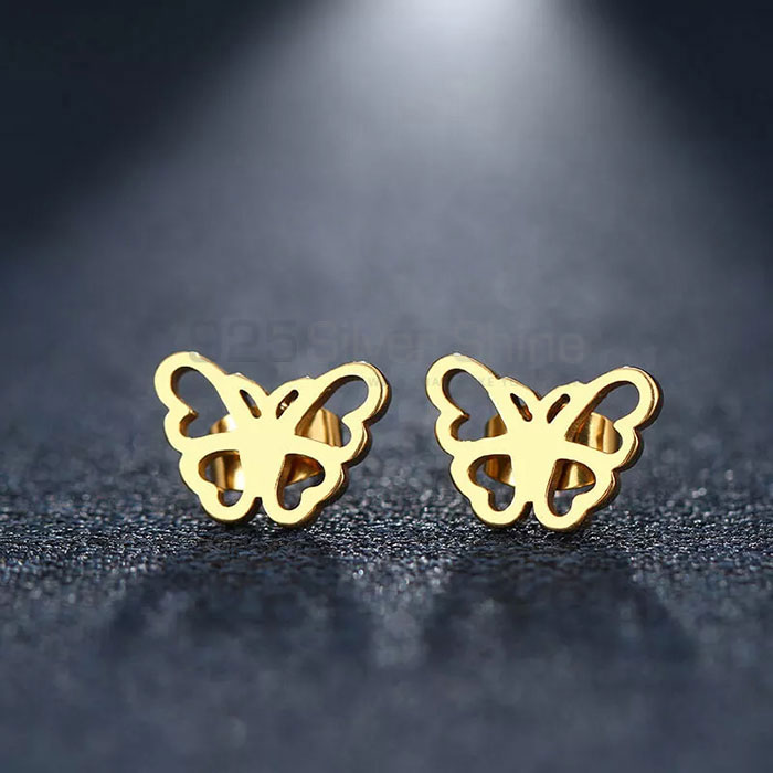 Butterfly Earring, Animal Minimalist Earring In 925 Sterling Silver AME61_1