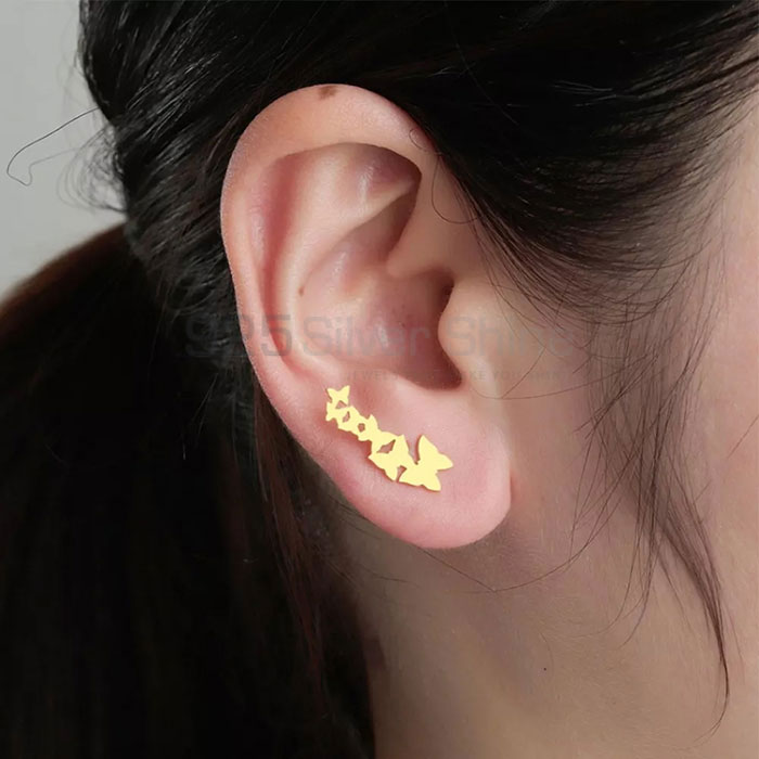 Butterfly Earring, Animal Minimalist Handmade Earring In 925 Sterling Silver AME78_2