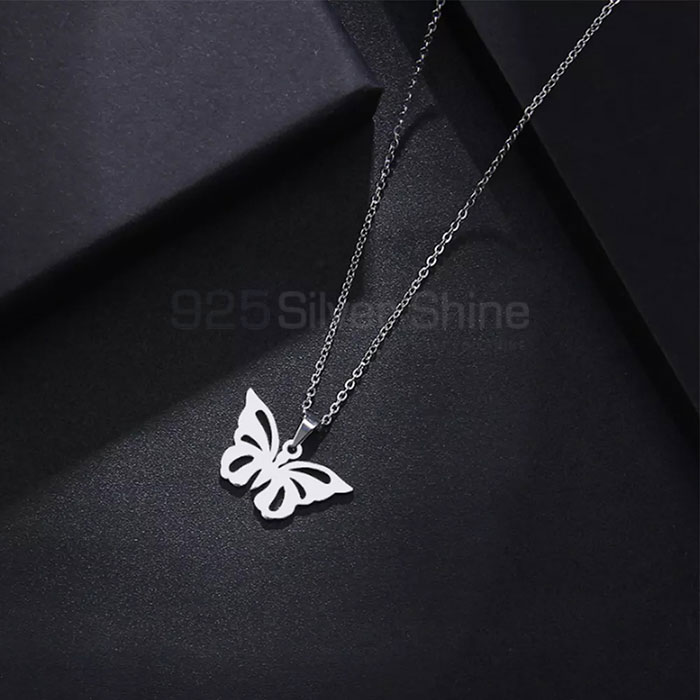 Butterfly Necklace, Animal Minimalist Necklace In 925 Sterling Silver AMN120_0