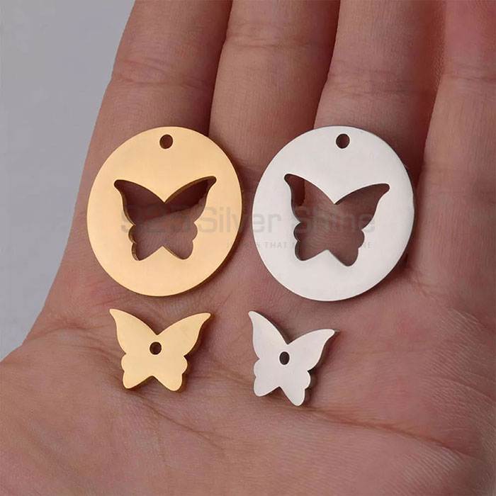 Butterfly Pendant, Animal Minimalist Pendant In 925 Sterling Silver AMP269_1