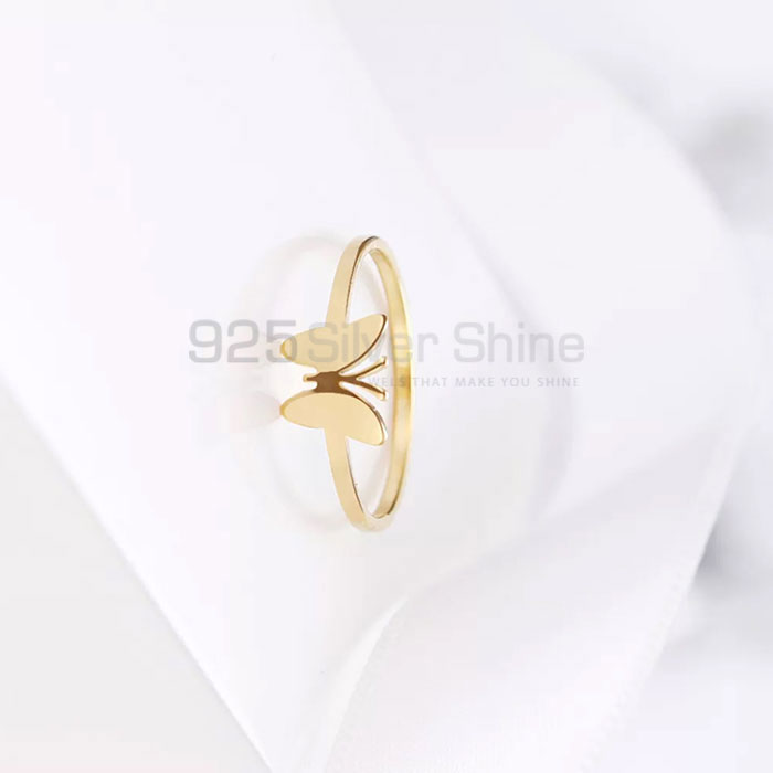 Butterfly Ring, Animal Minimalist Rings In 925 Sterling Silver AMR311_0