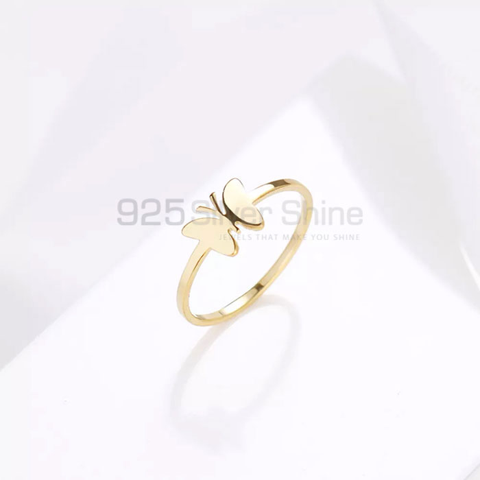 Butterfly Ring, Animal Minimalist Rings In 925 Sterling Silver AMR311_1